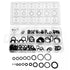 Set 225 de garnituri din cauciuc "O-Ring" rezistente la ulei, 18 tipuri/dimensiuni